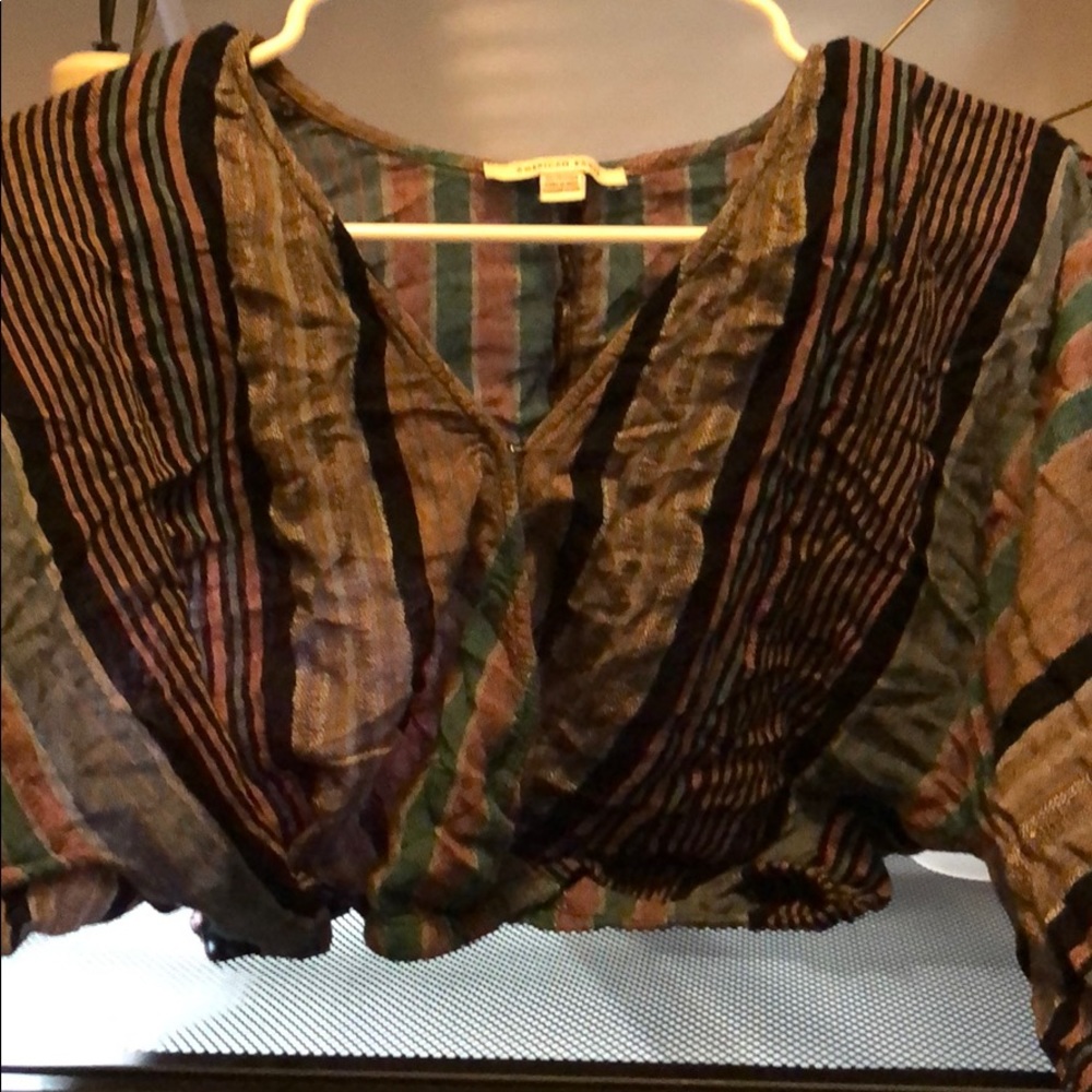 american eagle long sleeve crop top